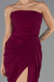 Abendkleid Lang Chiffon Pflaume ABU6589