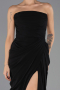Abendkleid Lang Chiffon Schwarz ABU6589