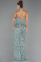 Abschlusskleid Lang Schuppig Minzgrün ABU6218
