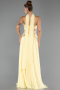 Abendkleid Lang Chiffon Gelb ABU6391