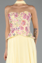 Abendkleid Lang Chiffon Gelb ABU6391