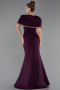 Abendkleid im Meerjungfrau-Stil Lang Pflaume ABU6591