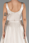 Abschlusskleid Lang Satin Beige ABU6572