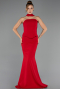 Abendkleid im Meerjungfrau-Stil Lang Rot ABU6575