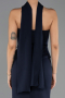 Abendkleid im Meerjungfrau-Stil Lang Marineblau ABU6575