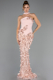 Abendkleid Lang Lachs ABU6592