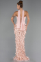 Abendkleid Lang Lachs ABU6592