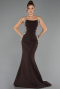 Abendkleid Lang Braun ABU6374