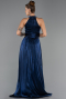 Abschlusskleid Lang Chiffon Marineblau ABU6594