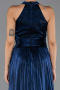 Abschlusskleid Lang Chiffon Marineblau ABU6594