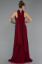 Abendkleid Lang Chiffon Weinrot ABU6436