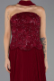 Abendkleid Lang Chiffon Weinrot ABU6436