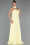 Abendkleid Lang Chiffon Gelb ABU6436