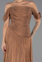 Abschlusskleid Lang Chiffon Kupfer ABU6602