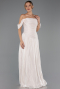 Abschlusskleid Lang Chiffon Beige ABU6602
