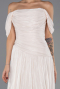 Abschlusskleid Lang Chiffon Beige ABU6602