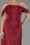 Abschlusskleid Lang Chiffon Weinrot ABU6602