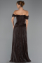 Abschlusskleid Lang Chiffon Braun ABU6602