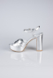 Plateauschuhe Haut Silber ABC2104