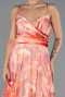 Abschlusskleid In Übergröße Lang Orange ABU6558
