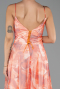 Abschlusskleid In Übergröße Lang Orange ABU6558