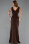 Abendkleid Lang Braun ABU6524