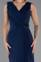 Abendkleid Lang Marineblau ABU6524