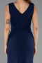 Abendkleid Lang Marineblau ABU6524