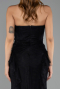 Abendkleid im Meerjungfrau-Stil Lang Spitze Schwarz ABU6621
