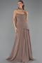 Abschlusskleid Lang Chiffon Cappuccino ABU5763