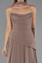 Abschlusskleid Lang Chiffon Cappuccino ABU5763