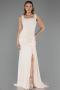 Abendkleid Lang Beige ABU6552