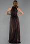 Abschlusskleid Lang Chiffon Braun ABU6428