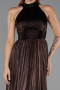 Abschlusskleid Lang Chiffon Braun ABU6428