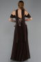 Abendkleid Lang Chiffon Braun ABU6612