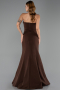 Abendkleid im Meerjungfrau-Stil Lang Braun ABU6526