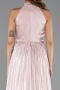 Abschlusskleid Lang Chiffon Puder ABU6614