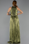 Abschlusskleid Lang Chiffon Öl Grün ABU6614