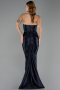 Abschlusskleid Lang Marineblau ABU6606