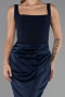 Abschlusskleid Lang Satin Marineblau ABU5990