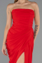 Abendkleid Lang Chiffon Rot ABU6589