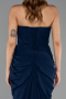 Abendkleid Lang Chiffon Marineblau ABU6589