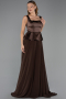Abendkleid Lang Chiffon Braun ABU6568