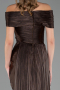 Abschlusskleid Lang Chiffon Braun ABU6581