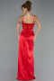 Abendkleid Lang Satin Rot ABU3312