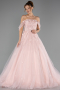 Designer Abendkleid Lang Puder ABU6637