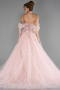 Designer Abendkleid Lang Puder ABU6637