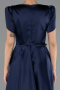 Partykleid Midi Satin Marineblau ABK2699
