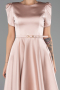 Partykleid Midi Satin Puder ABK2699