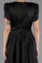 Partykleid Midi Satin Schwarz ABK2699